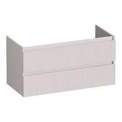 BRAUER Joy Wavy onderkast 100 met 2 softclose lades greeploos en 1 sifon uitsparing mat zand
