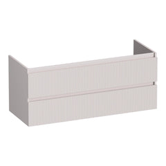 BRAUER Joy Wavy onderkast 120 met 2 softclose lades greeploos en 2 sifon uitsparingen mat zand