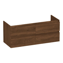BRAUER Joy Wavy onderkast 120 met 4 softclose lades greeploos en 2 sifon uitsparingen Forest Cacao
