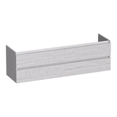 BRAUER Joy Wavy onderkast 160 met 4 softclose lades greeploos en 2 sifon uitsparingen Forest Seashell