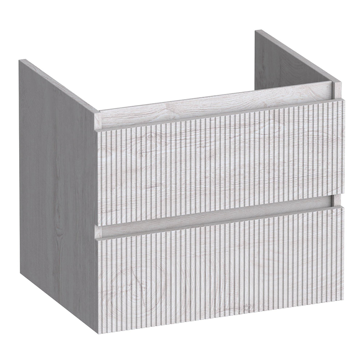 BRAUER Joy Wavy onderkast 60 met 2 softclose lades greeploos en 1 sifon uitsparing Forest Seashell