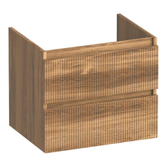 BRAUER Joy Wavy onderkast 60 met 2 softclose lades greeploos en 1 sifon uitsparing Honey