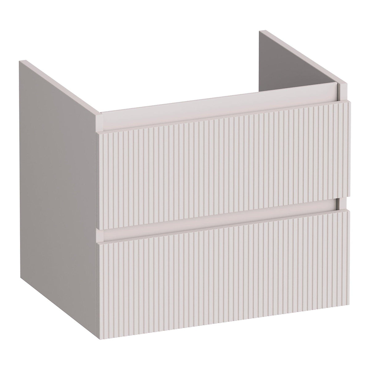 BRAUER Joy Wavy onderkast 60 met 2 softclose lades greeploos en 1 sifon uitsparing mat zand
