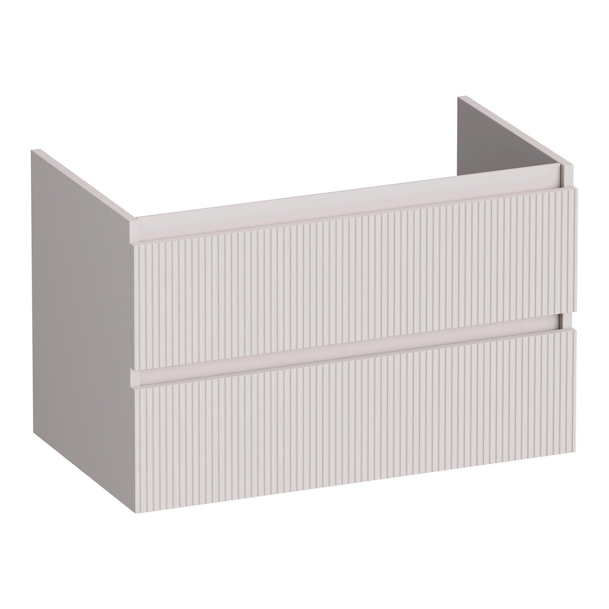 BRAUER Joy Wavy onderkast 80 met 2 softclose lades greeploos en 1 sifon uitsparing mat zand