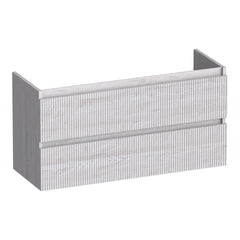 BRAUER Joy Wavy onderkast ondiep 100 met 2 softclose lades greeploos en 1 sifon uitsparing Forest Seashell