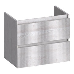 BRAUER Joy Wavy onderkast ondiep 60 met 2 softclose lades greeploos en 1 sifon uitsparing Forest Seashell