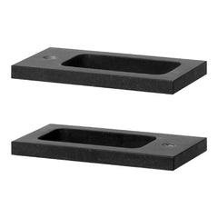 Brauer Lava fontein natuursteen 40x22cm antraciet