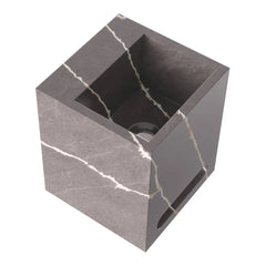 Brauer Nova vrijhangende fontein marmerlook 25cm - copper brown