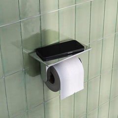 BRAUER Toiletrolhouder met planchet chroom