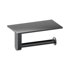 BRAUER Toiletrolhouder met planchet gunmetal geborsteld PVD