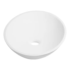 BRAUER Vortex waskom 40 rond fine stone mat wit