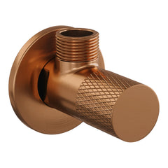 BRAUER Copper Carving hoekstopkraan koper geborsteld PVD