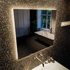 MONDIAZ BRIGHT spiegel 70x70cm Vierkant met LED verlichting.