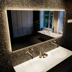 MONDIAZ BRIGHT spiegel 70x130cm Rechthoek met LED verlichting.