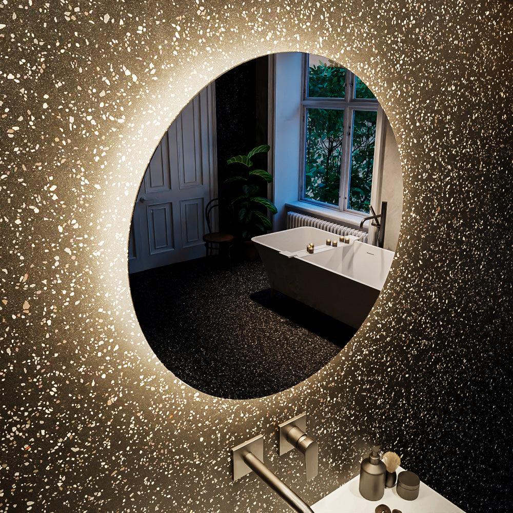 MONDIAZ BRIGHT spiegel 60x60cm Rond met LED verlichting.