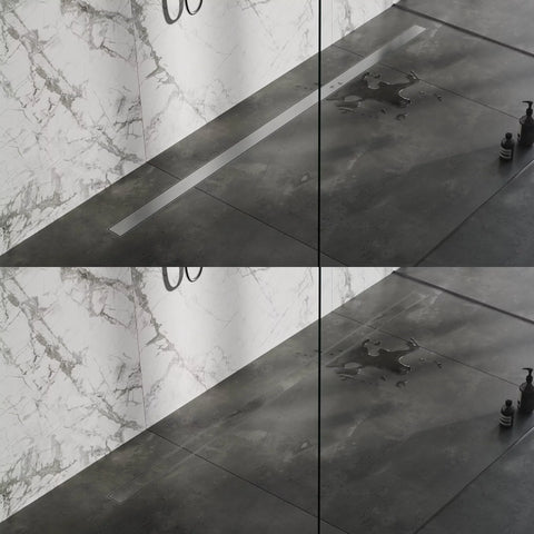 BRAUER Douchegoot met multifunctioneel rooster en flens 7 x 180 RVS geborsteld