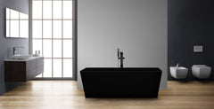 StoneArt Vrijstaand Badkuip BS-551 - zwart - mat - 170x80