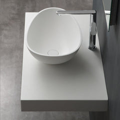 StoneArt Wastafel LC150 wit 60x35cm mat