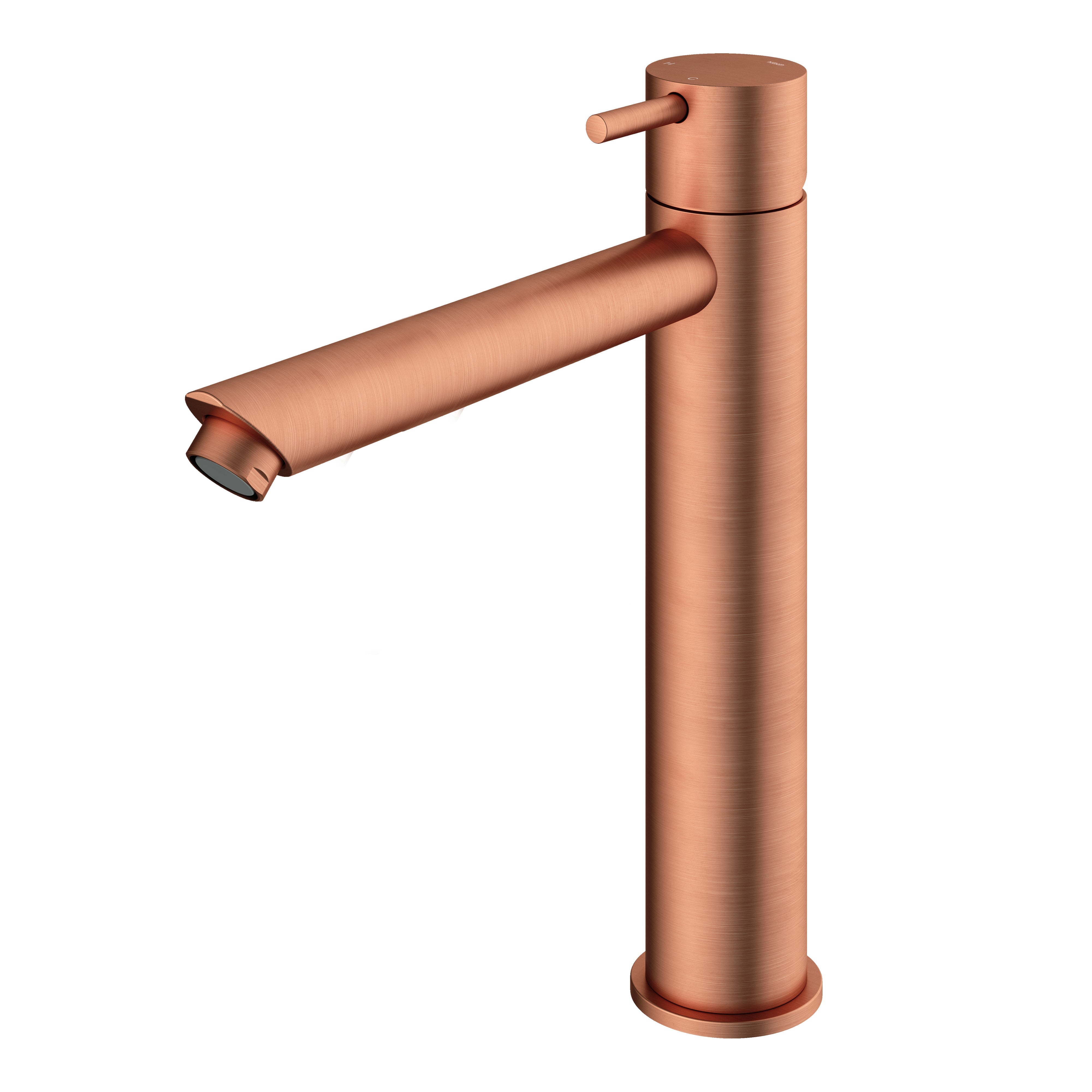 Hotbath Cobber CB003HS wastafelkraan hoog Geborsteld Koper PVD