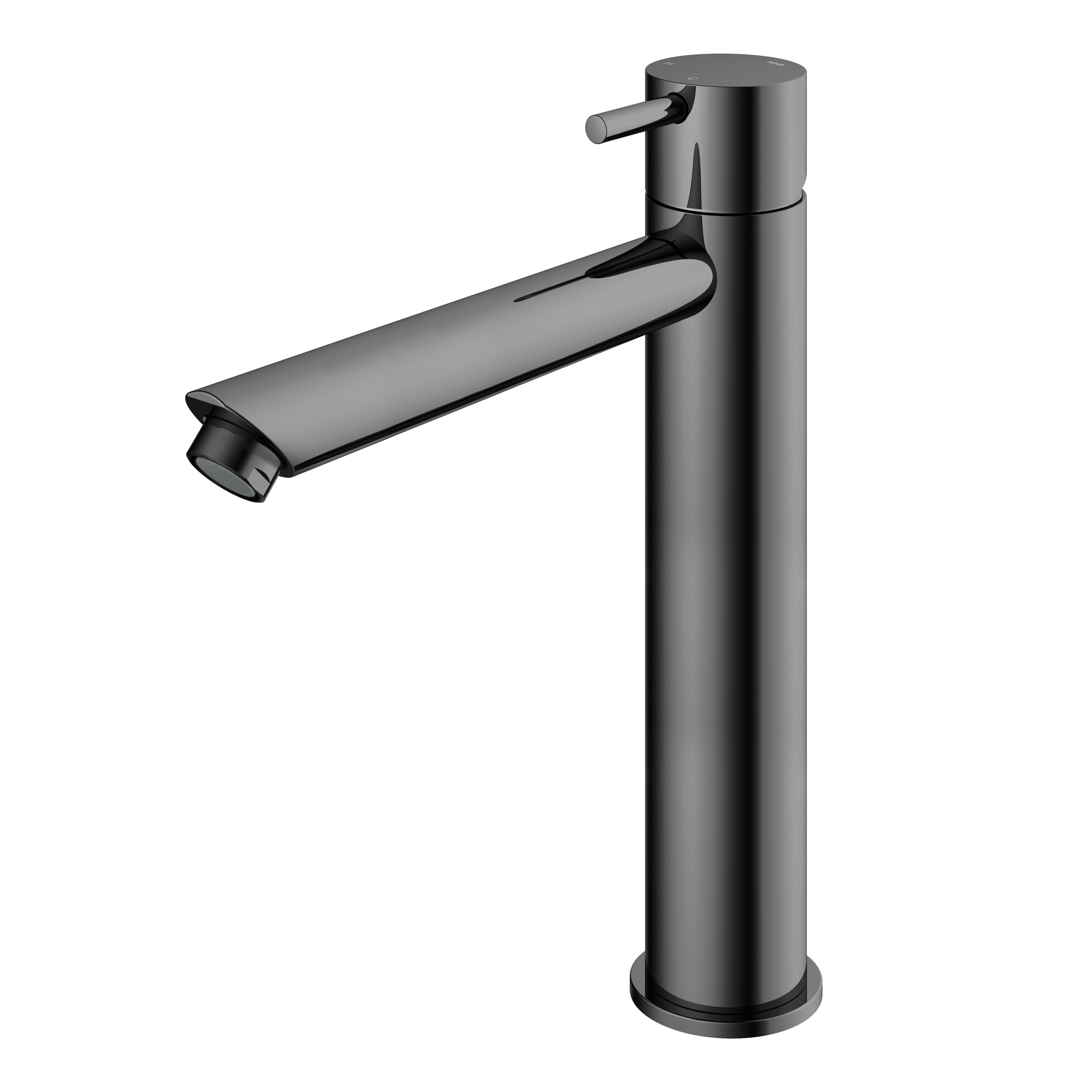 Hotbath Cobber CB003HS wastafelkraan hoog Geborsteld Koper PVD