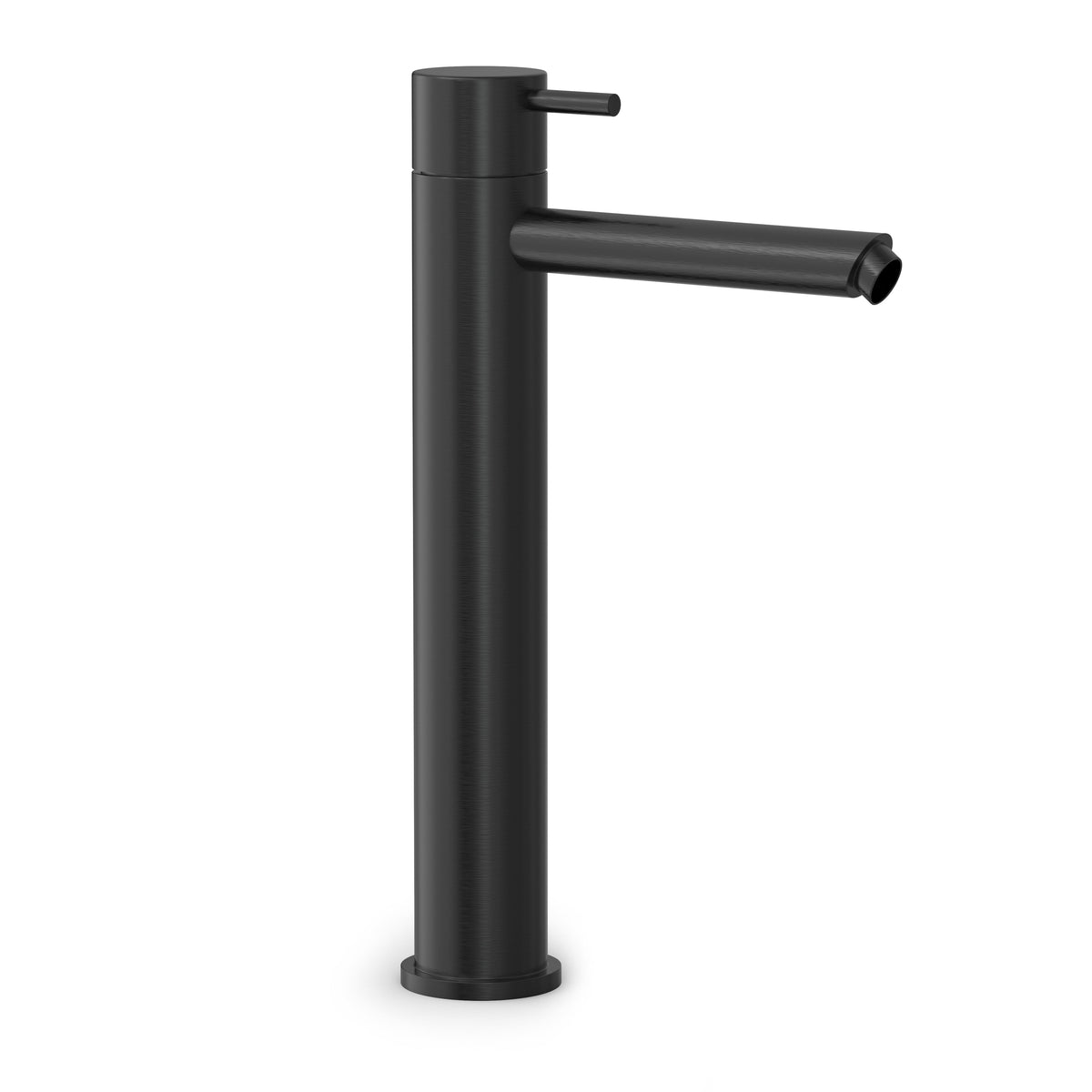 Hotbath Cobber CB003HS wastafelkraan hoog - Geborsteld Zwart PVD