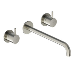 Hotbath Cobber CB005T afbouwdeel 3 gats 25 cm uitloop Geborsteld Nikkel