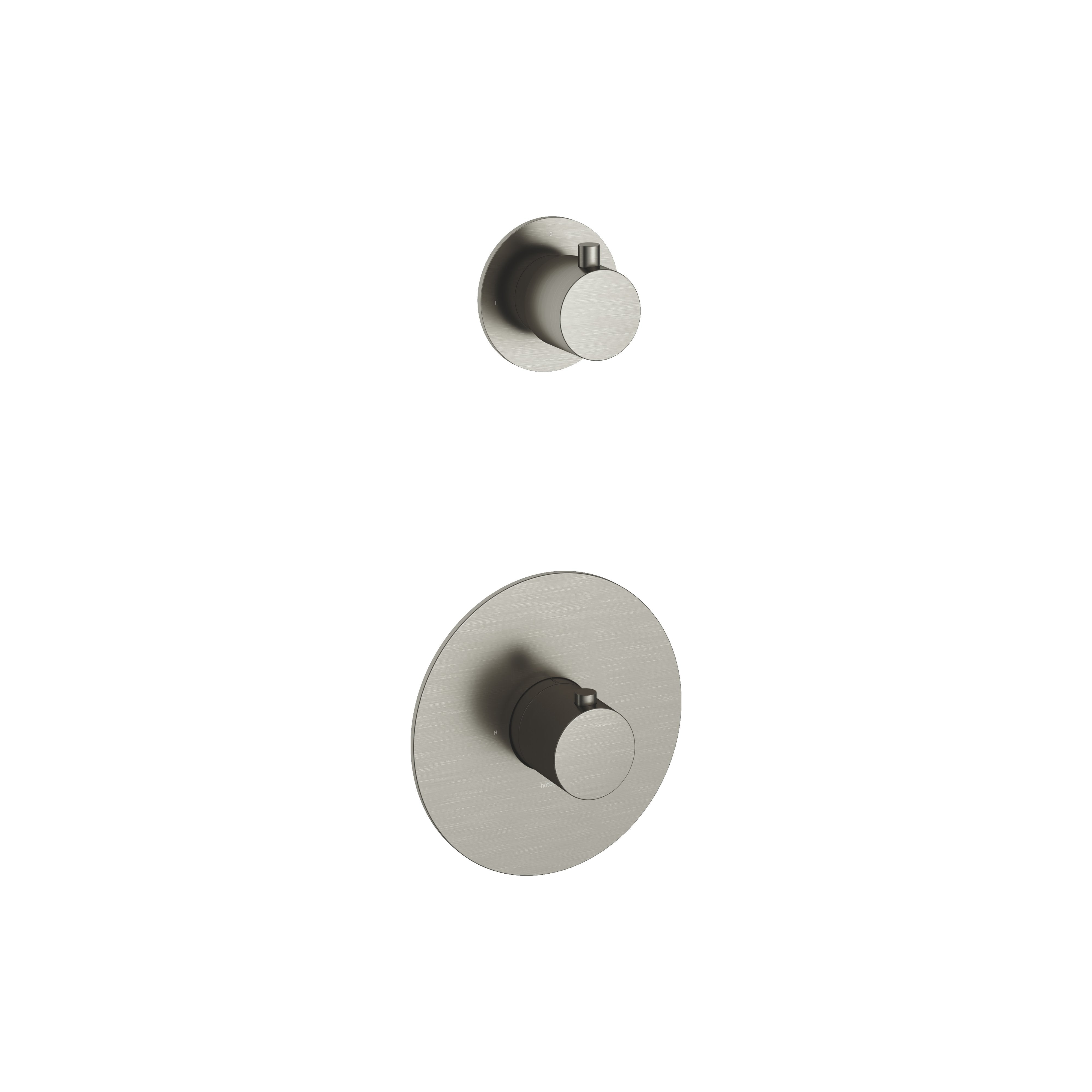 Hotbath Cobber B012EXT afbouwdeel voor inbouw thermostaat met 1 stopkraan Mat Zwart