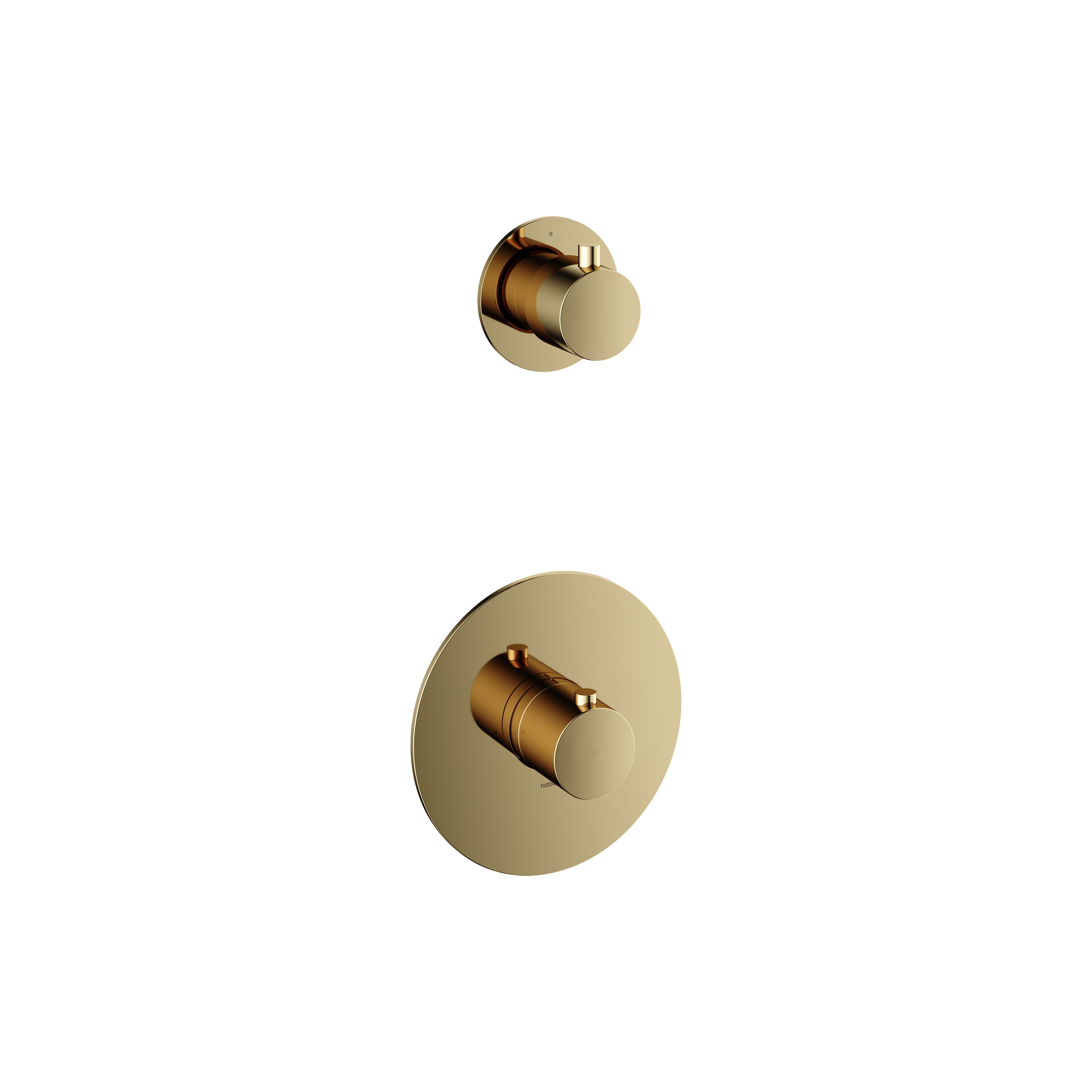 Hotbath Cobber B012EXT afbouwdeel voor inbouw thermostaat met 1 stopkraan Mat Wit
