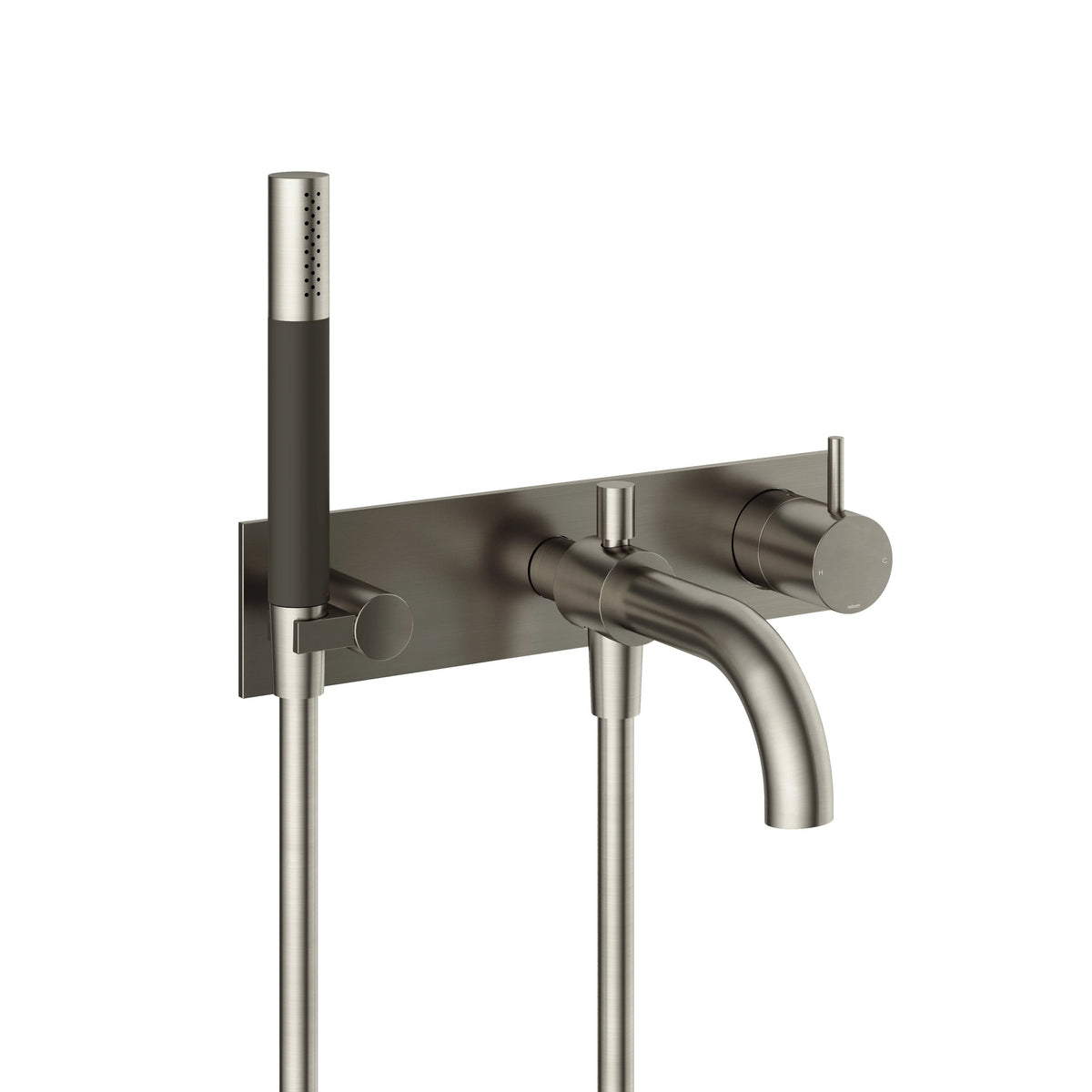Hotbath Cobber CB127EXT afbouwdeel voor inbouw badmengkraan - Geborsteld Nikkel