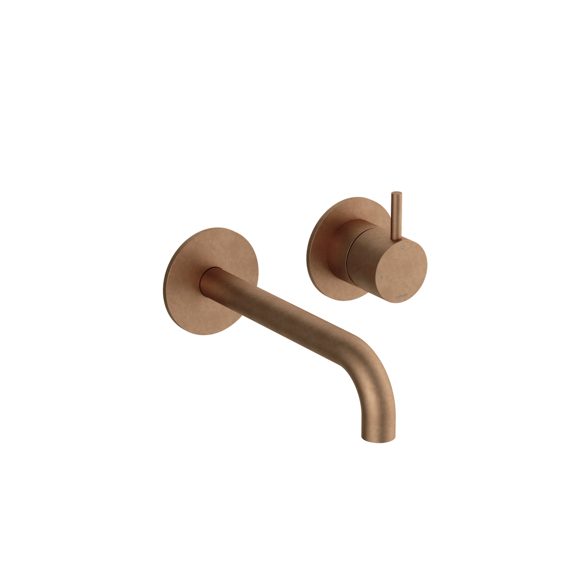 Hotbath Cobber CB105EXT18 afbouwdeel inbouw wastafelkraan - 18cm uitloop - Verouderd Messing