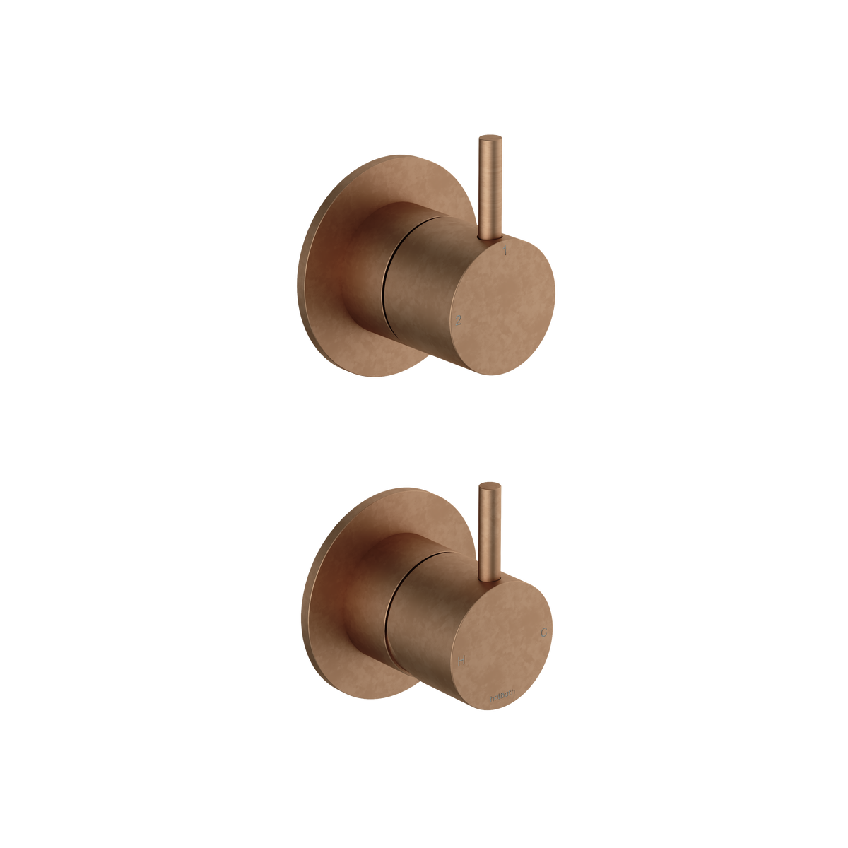 Hotbath Cobber CB129EXT afbouwdeel inbouwmengkraan 2-weg omstel - Verouderd Messing