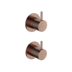 Hotbath Cobber CB129EXT afbouwdeel inbouwmengkraan 2-weg omstel - Geborsteld Koper PVD