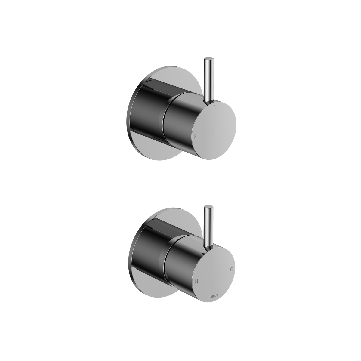 Hotbath Cobber CB129EXT afbouwdeel inbouwmengkraan 2-weg omstel - Chroom
