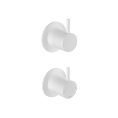 Hotbath Cobber CB129EXT afbouwdeel inbouwmengkraan 2-weg omstel - Mat Wit