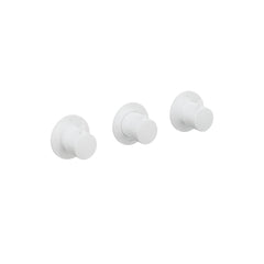 Hotbath Cobber CB7067EXT afbouwdeel voor inbouwthermostaat met 2 stopkranen - Mat Wit