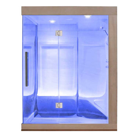 AWT Dampfsauna W200A red cedar 165x135 rechts