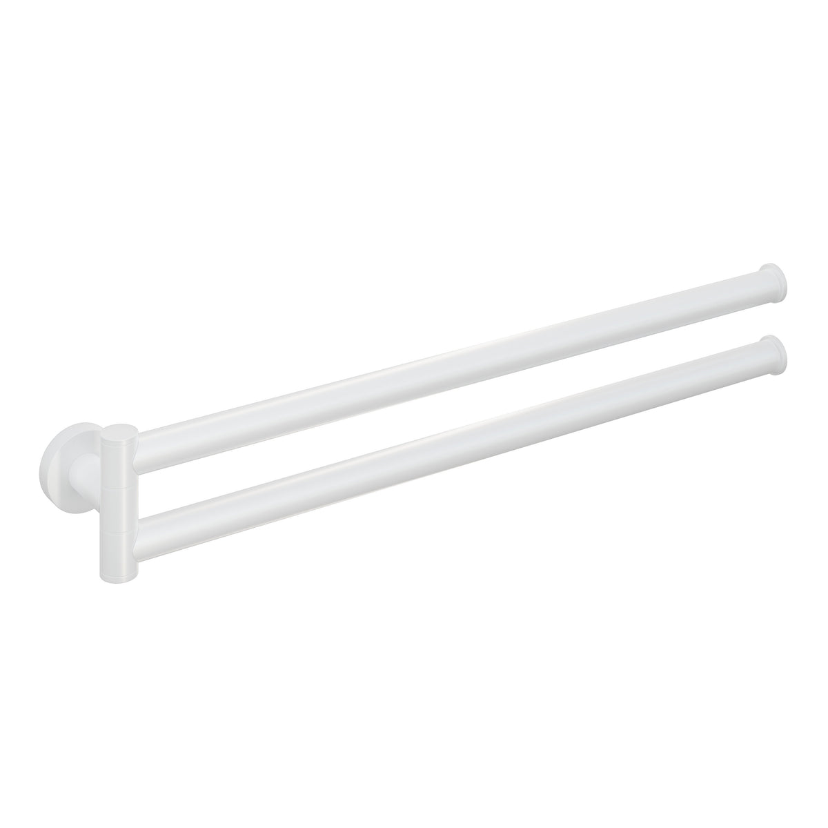 Hotbath &More BAA15 handdoekhouder 2-lids draaibaar - Mat Wit