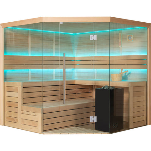 AWT Sauna E1611B Hemlock 200x200 9kW Virta Bi-O