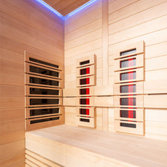 AWT Infrarotkabine E1250D-IR Hemlock 120x100 ohne Ofen