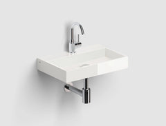 Clou Mini Wash Me Plus fontein 48cm met kraangat wit keramiek -  CL/03.03230