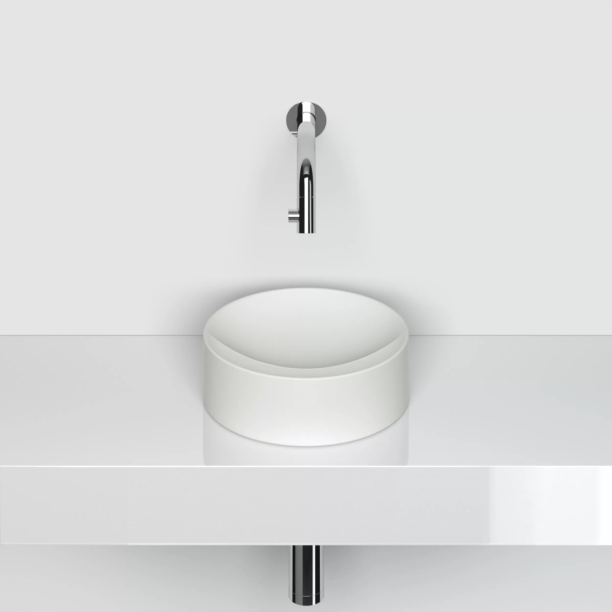 Clou Vale fontein 22cm - mat wit keramiek - CL/03.02164