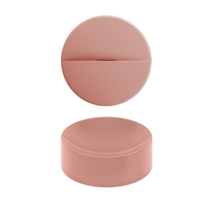 Clou Vale opzetfontein 22cm rond keramiek - mat roze