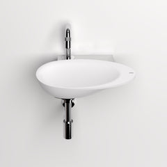 Clou First fonteinkom - 36x21.8cm - zonder kraangat - met plug - wit