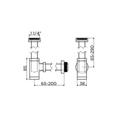 Clou Mini Suk Sifon – Brons Geborsteld PVD - Compacte Design Sifon met PVD-coating