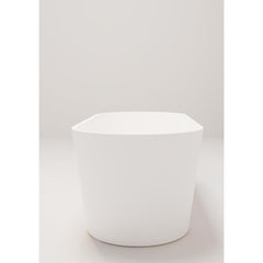 Crosstone by Arcqua Evi solid surface vrijstaand ligbad 180x80x57 mat wit