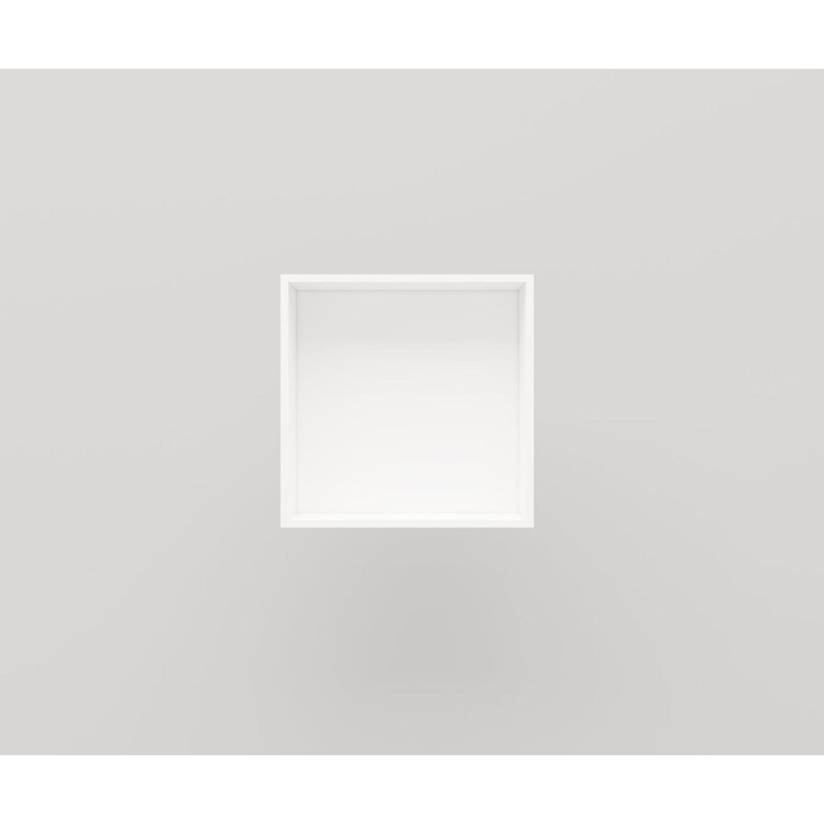 Arcqua Solid Alcove inbouwnis 30x30x10cm solid surface mat wit