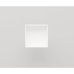 Arcqua Solid Alcove inbouwnis 30x30x10cm solid surface mat wit