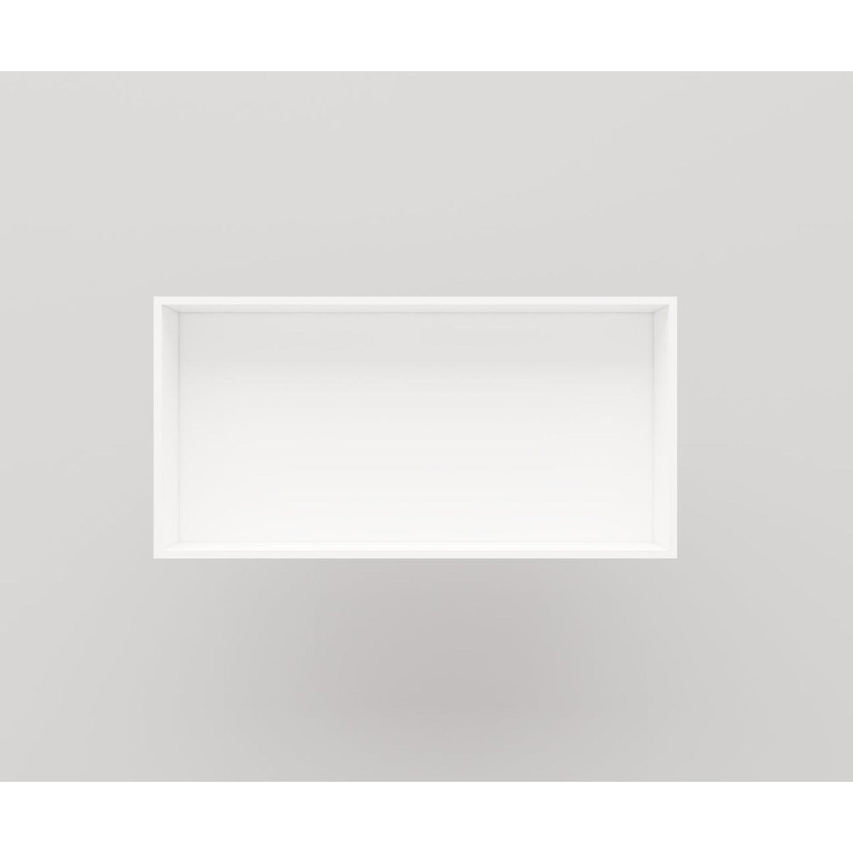 Crosstone by Arcqua Solid Alcove recessed niche 60x30x10cm solid surface matt white