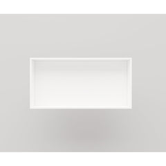 Crosstone by Arcqua Solid Alcove recessed niche 60x30x10cm solid surface matt white