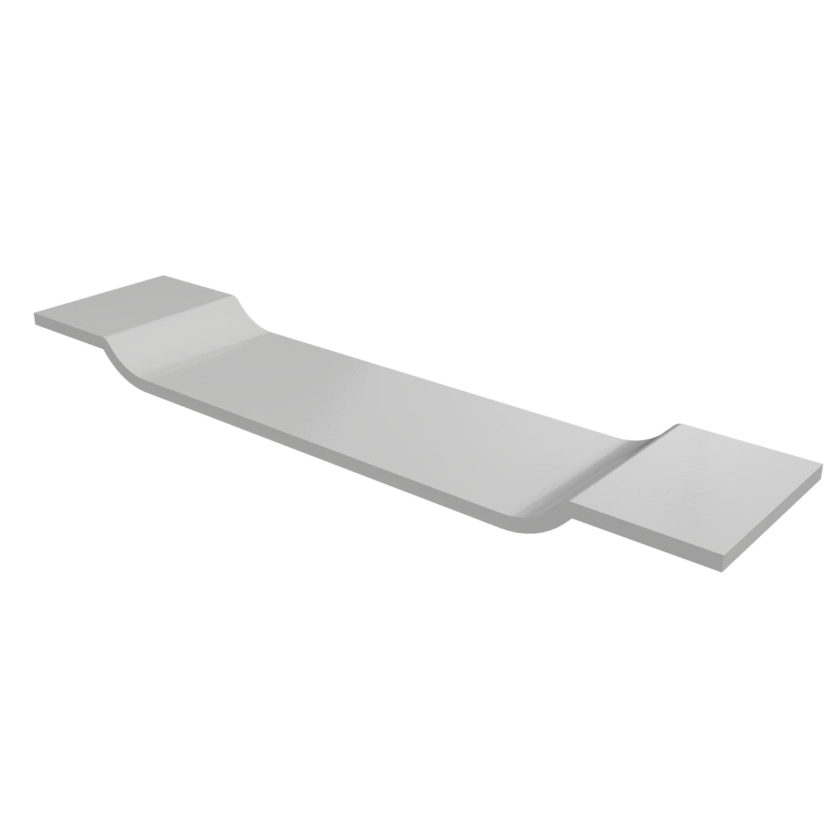 Crosstone by Arcqua Solid Surface bathtub caddy 90x20cm matte white